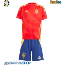 Maglie da calcio Spagna Prima Maglia Bambino Europei 2024 Manica Corta (+ Pantaloni corti)